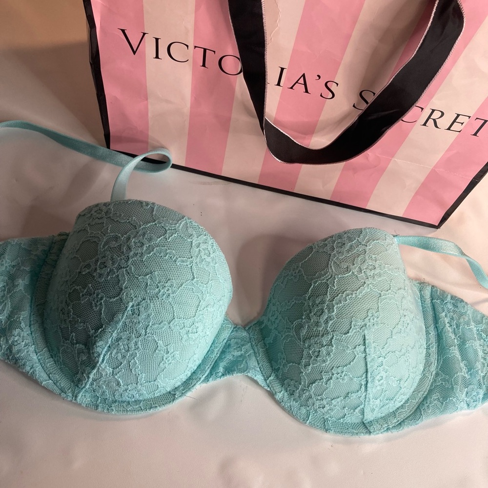 Victoria secret body multi way mint green lace bra 36B